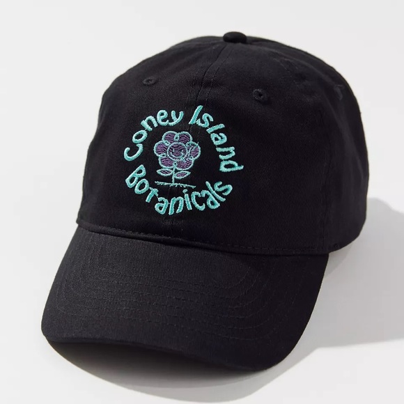 Urban Outfitters Accessories - Coney Island Picnic Botanicals Baseball Hat NWT - Black